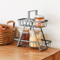 classic European-style double fruit storage basket